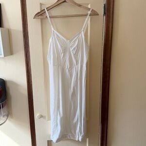 White Slip Chemise with Adjustable Straps